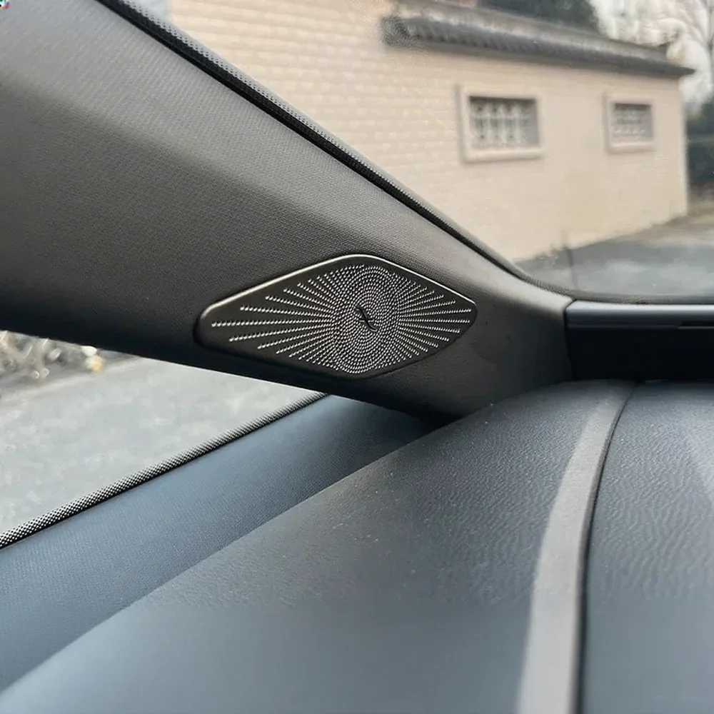 Rozsdamentes acél hangszóró díszléc -oszlophoz VW ID.3-hoz (2 db)