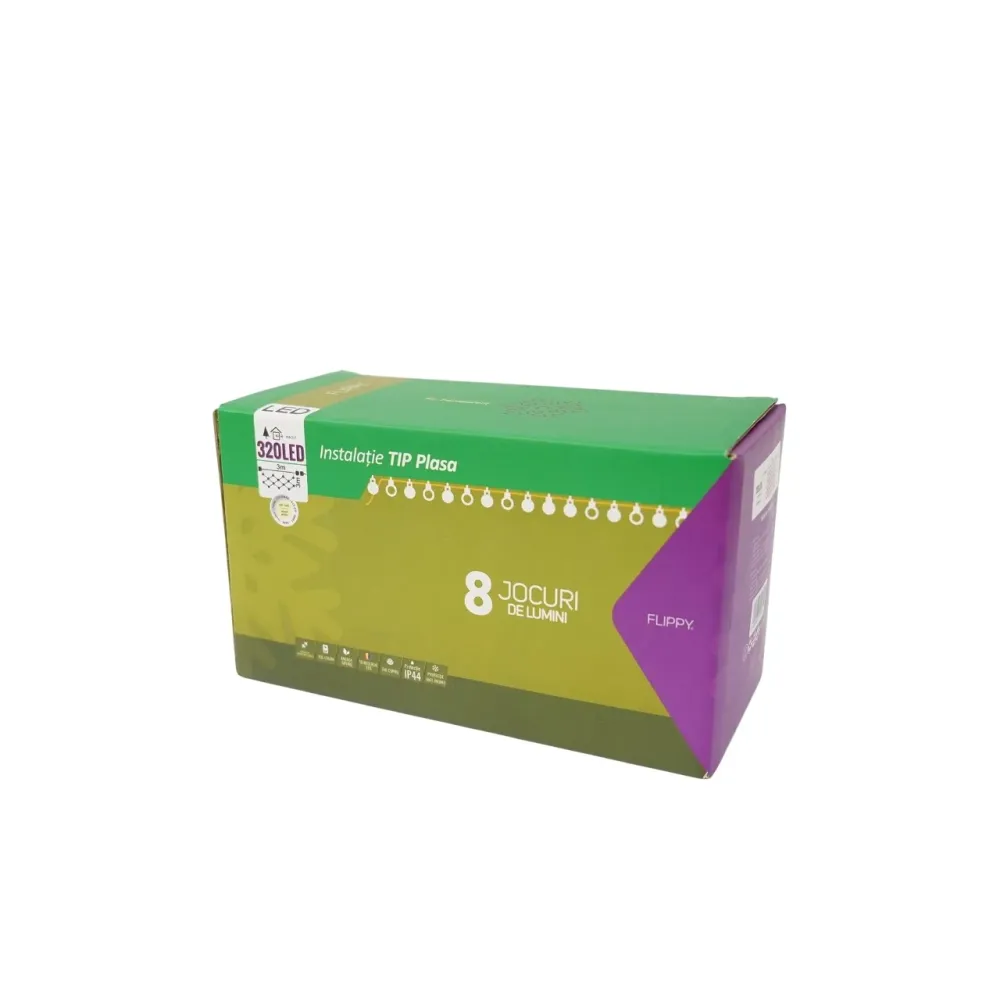 Karácsonyi fények Mesh 320 LED Meleg Fehér | StarLight