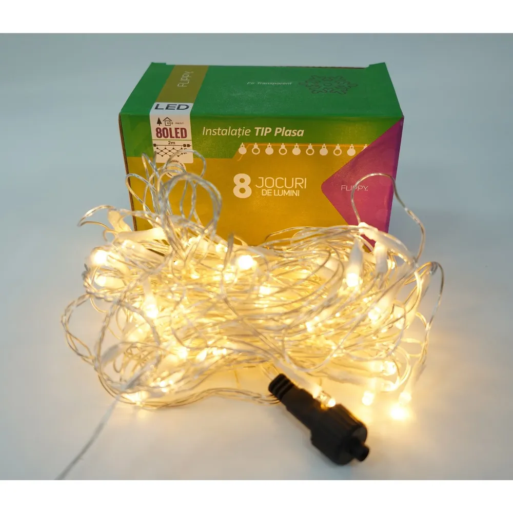 Karácsonyi fények Mesh 80 LED Meleg Fehér | StarLight