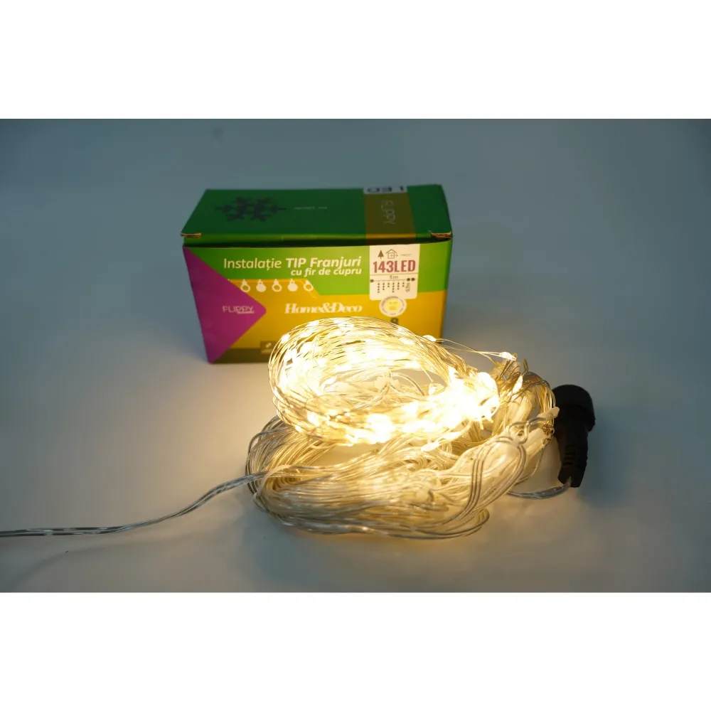 Karácsonyi máz installáció, 5m, 143 LED | Luminia