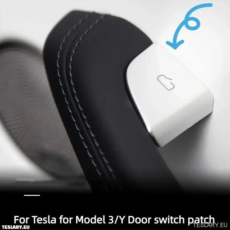 Tesla modell 3/y Ezüst ajtó nyílása Gomb védőhuzatok