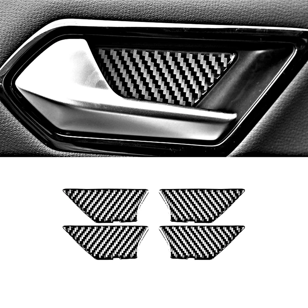 Karbon belső ajtókilincs díszléc matrica VW ID.4 2021+ -hoz