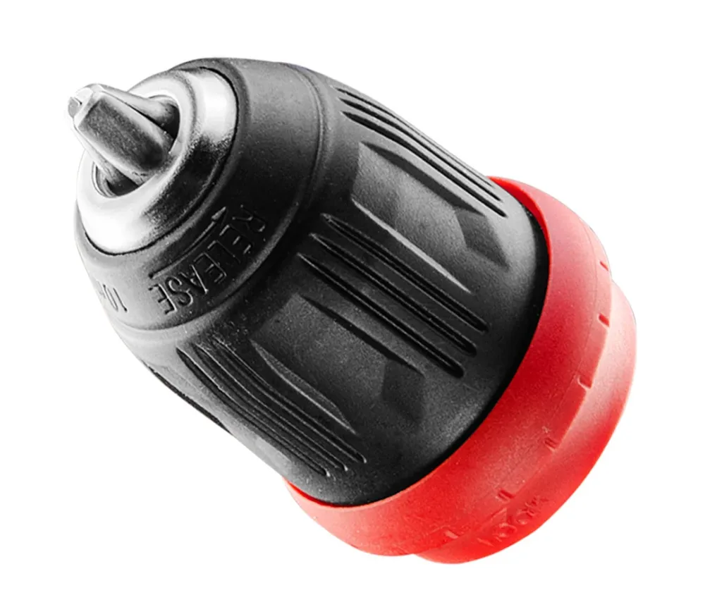 Akkus fúró csavarozó, ENERGY+ 18V, 3 levehető tokmánnyal 10mm, egyenes, sarok, perem. akku nélkül
