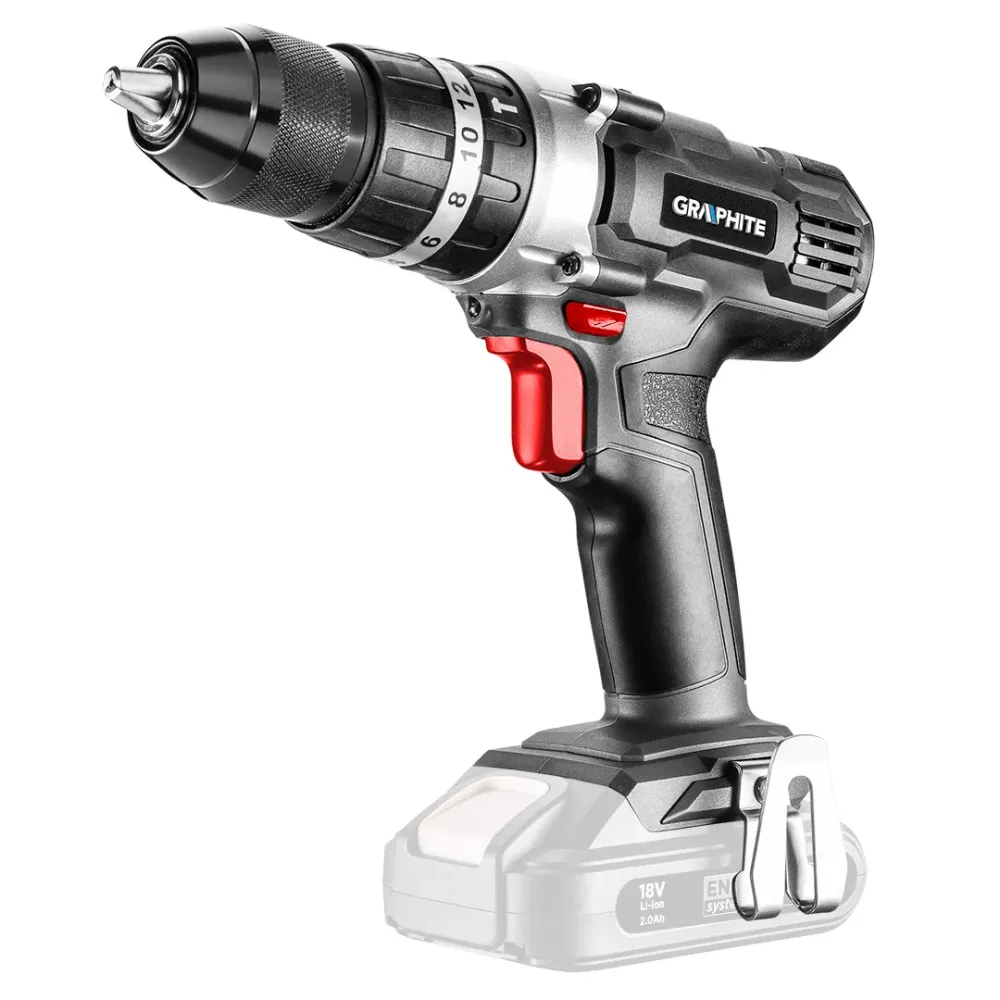 Akkus fúró, csavarozó, ütvefúró ENERGY+, 18V, 13mm gyorstokmány, akku nélkül