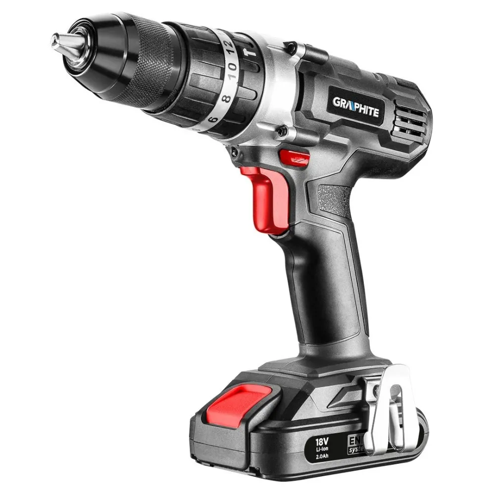 Akkus fúró, csavarozó, ütvefúró ENERGY+, 18V, 13mm gyorstokmány, akku nélkül