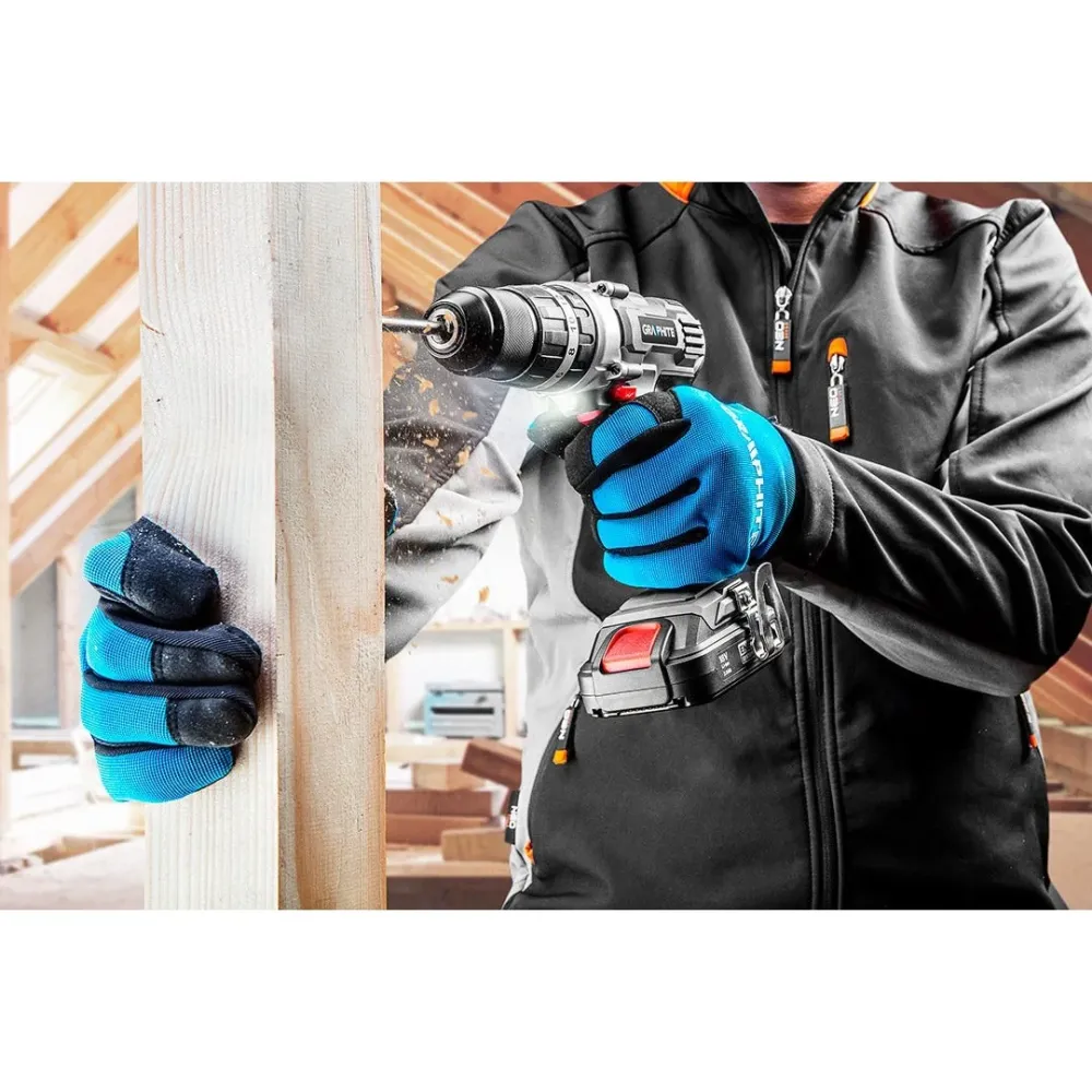 Akkus fúró, csavarozó, ütvefúró ENERGY+, 18V, 13mm gyorstokmány, akku nélkül