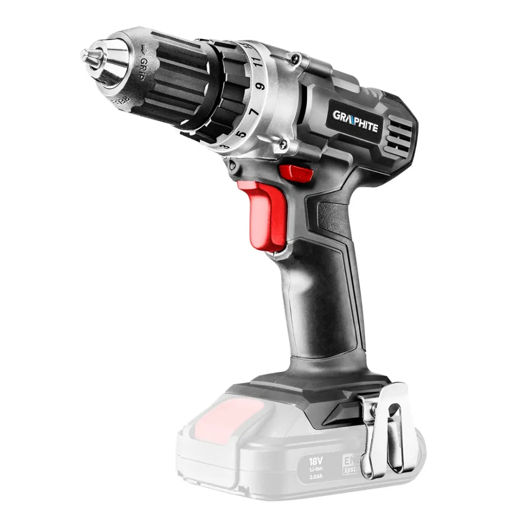 Akkus fúró ENERGY+ 18V, 10mm gyorstokmány, akku nélkül
