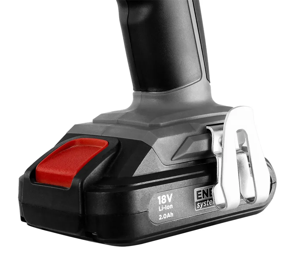 Akkus fúró ENERGY+ 18V/2ah, 10mm gyorstokmány, akku+töltő