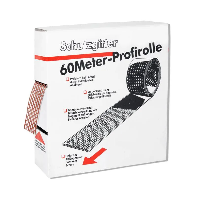 Fém szellőzőszalag sötétbarna/fehér 10 cm 60 m