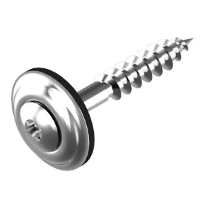 Rozsdamentes TORX polikarbonát leszorító csavar nagy EPDM gumi tömítéssel 35 mm