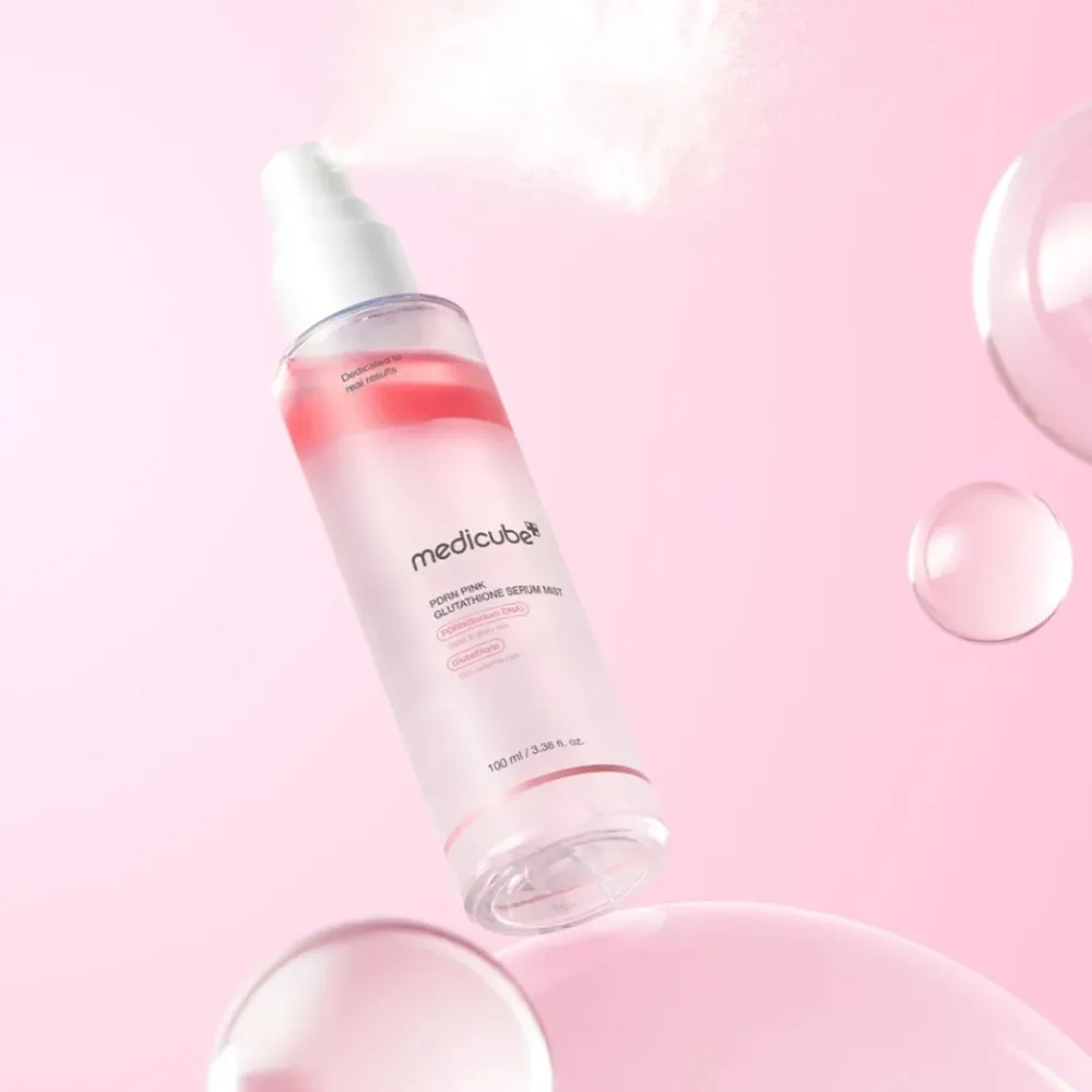 medicube - PDRN Pink Glutathione Serum Mist - Hidratáló szérum PDRN-nel - 100ml