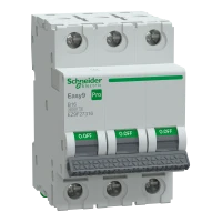 SCHNEIDER EASY9 PRO Kismegszakító, autómata 3P, B, 16A 6kA IP20 EZ9F27316