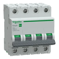 SCHNEIDER EASY9 PRO Kismegszakító, autómata 4P, B, 32A 6kA IP20 EZ9F27432