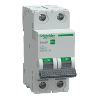 SCHNEIDER EASY9 PRO Kismegszakító,autómata 2P, C, 16A EZ9F57216