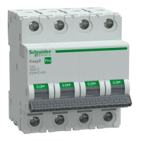 SCHNEIDER EASY9 PRO Kismegszakító,autómata 4P, C, 20A 6kA IP20 EZ9F57420