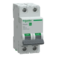 SCHNEIDER EASY9 PRO Kismegszakító,autómata 2P, B, 25A 6kA IP20 EZ9F27225