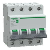 SCHNEIDER EASY9 PRO Kismegszakító,autómata 4P, B, 40A 6kA IP20 EZ9F27440