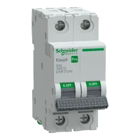 SCHNEIDER EASY9 PRO Kismegszakító,autómata 2P, B, 40A 6kA IP20 EZ9F27240