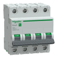 SCHNEIDER EASY9 PRO Kismegszakító,autómata 4P, C, 40A 6kA IP20 EZ9F57440