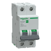 SCHNEIDER EASY9 PRO Kismegszakító,autómata 2P, C, 40A 6kA IP20 EZ9F57240