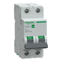 SCHNEIDER EASY9 PRO Kismegszakító,autómata 2P, C, 6A 6kA IP20 EZ9F57206