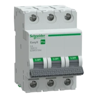 SCHNEIDER EASY9 PRO Kismegszakító,autómata 3P, C, 4A 6kA IP20 EZ9F57304