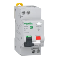 SCHNEIDER EASY9 PRO Áramvédős kismegszakító,autómata osztály, 1P-N, C, 6A, 30mA EZ9D55606