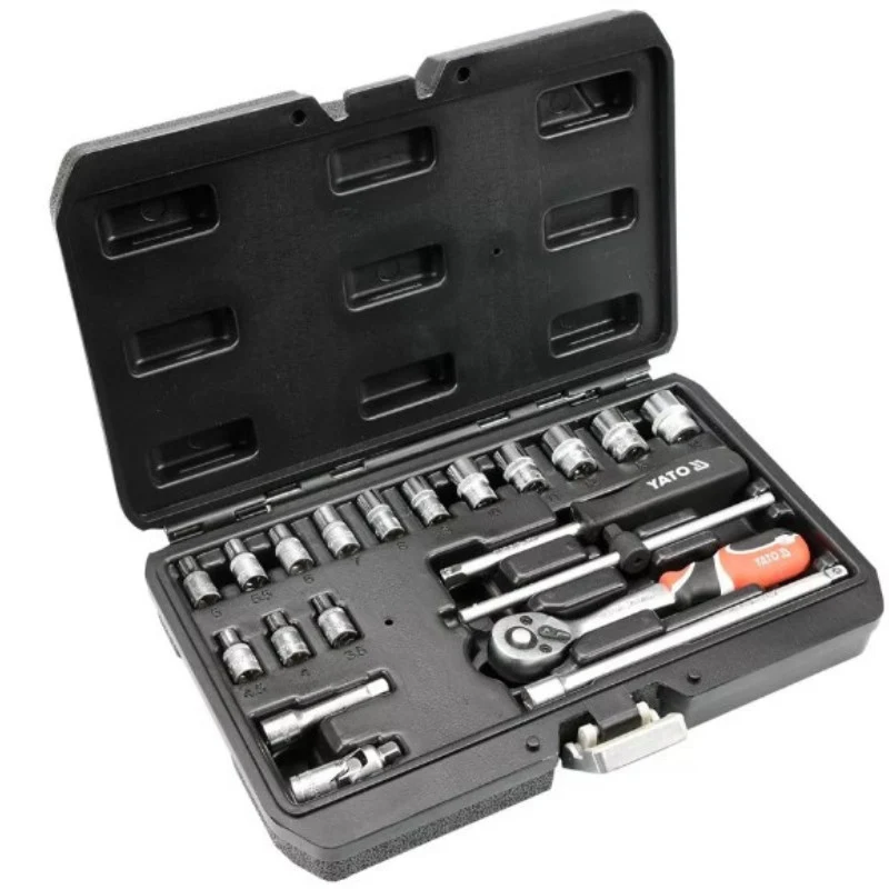 Yato 20 részes 1/4" dugókulcs készlet (3,5-14 mm)
