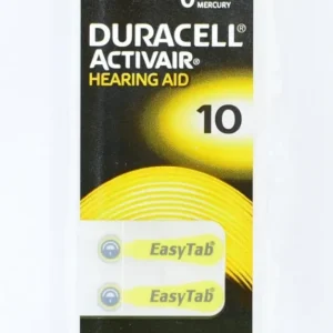 Hallóelemek Duracell PR10, 6 db/szett
