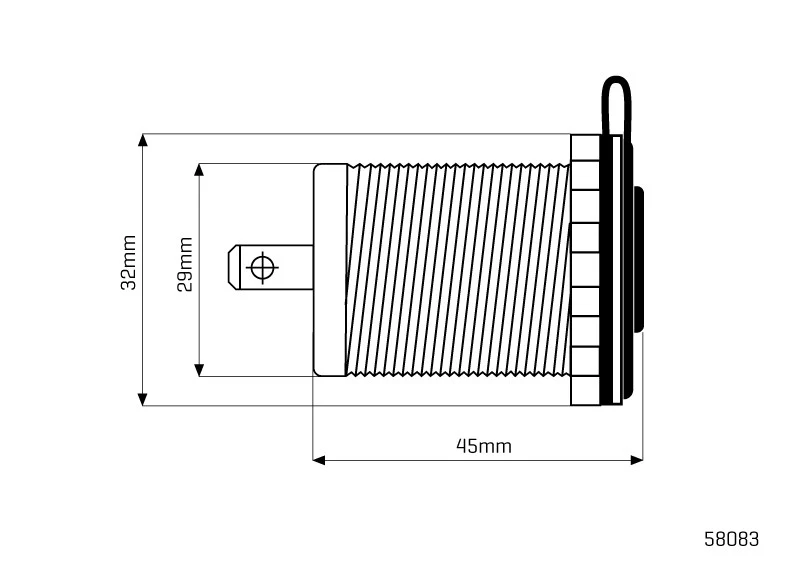 Beépített aljzat 12V / 24V