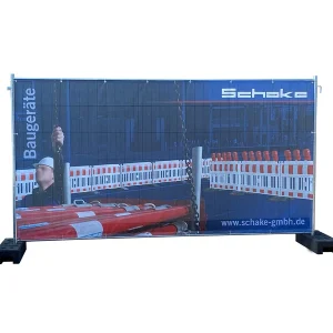 Építési kerítés takaróponyva – egyedi nyomattal (3.50 × 2.00 m)