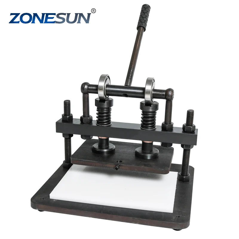 Zoneun 2616cm diy kézitáska kézitáska kézi bőrvágó gép fotópapír PVC/EVA lapos öntővágó bőr vágószerszám kézműves kézműves