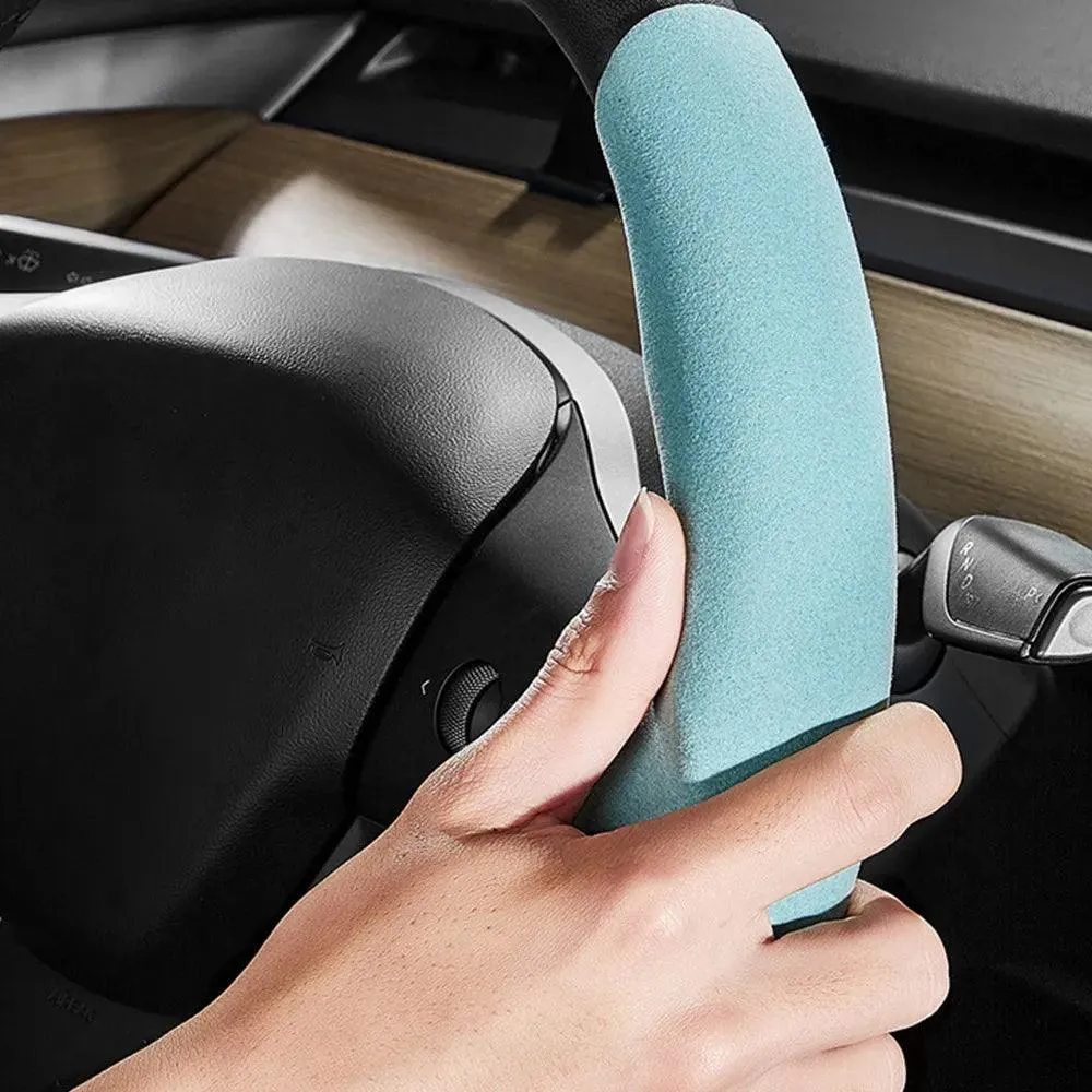 Model 3/Y Alcantara kormánykerék sapkák burkolata számára Tesla