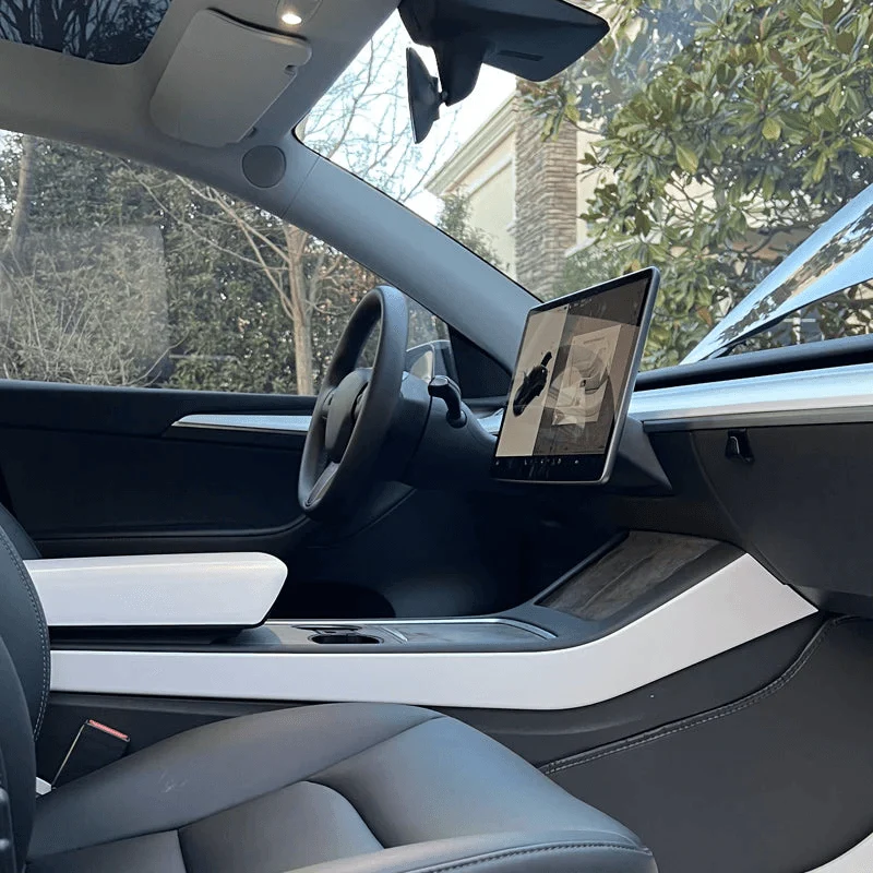 Model 3/Y matt fehér Tesla Belső frissítő készlet ehhez Tesla