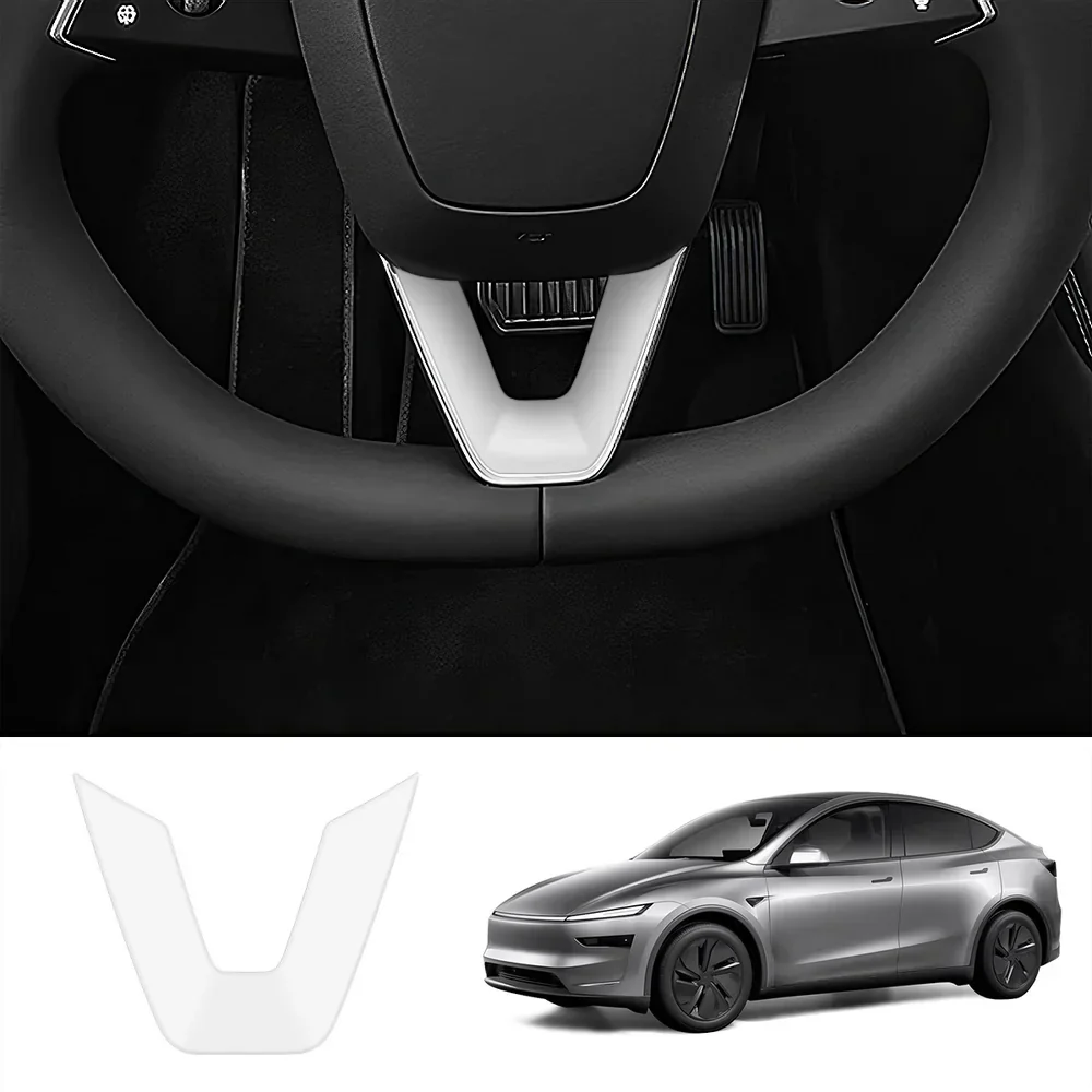 Prémium ABS kormánykerék középrész és V-alakú díszléc bővítőkészlet ... Tesla Model Y és Model 3 - Dobd fel autód belső st...