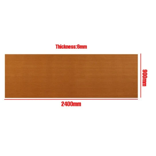 Öntapadós EVA Hajópadló Burkolólap 2400x900x6 mm - Világosbarna Teak Minta, Csúszásmentes, Vízálló
