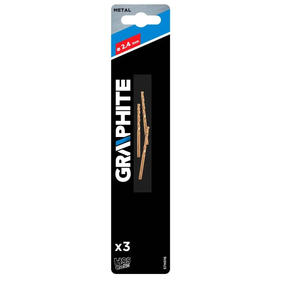 Csigafúró HSS-Cobalt 5% 2.4mm, 3db