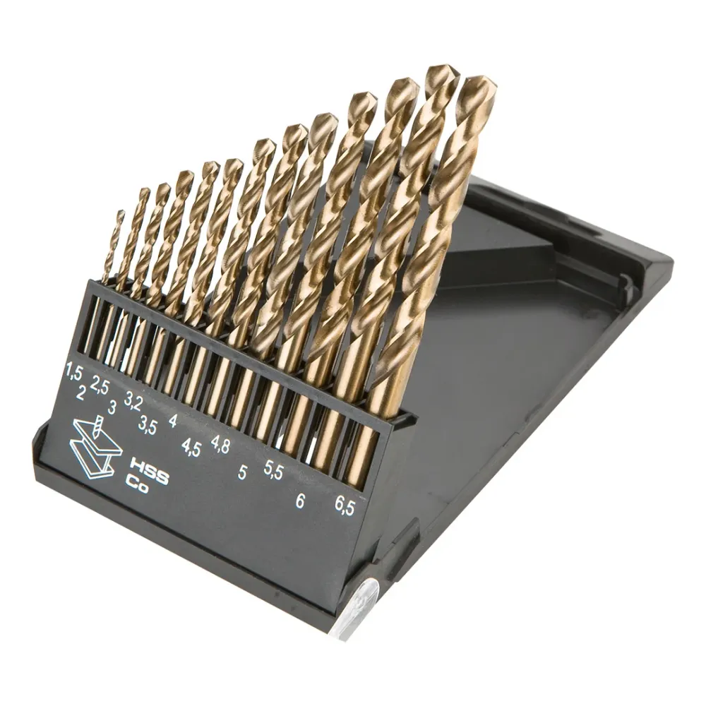 Csigafúró készlet HSS-Cobalt, 1.5-6.5mm, 13db