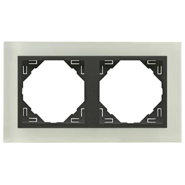 90920_TCS Crystal Kettes keret, kristály/szürke