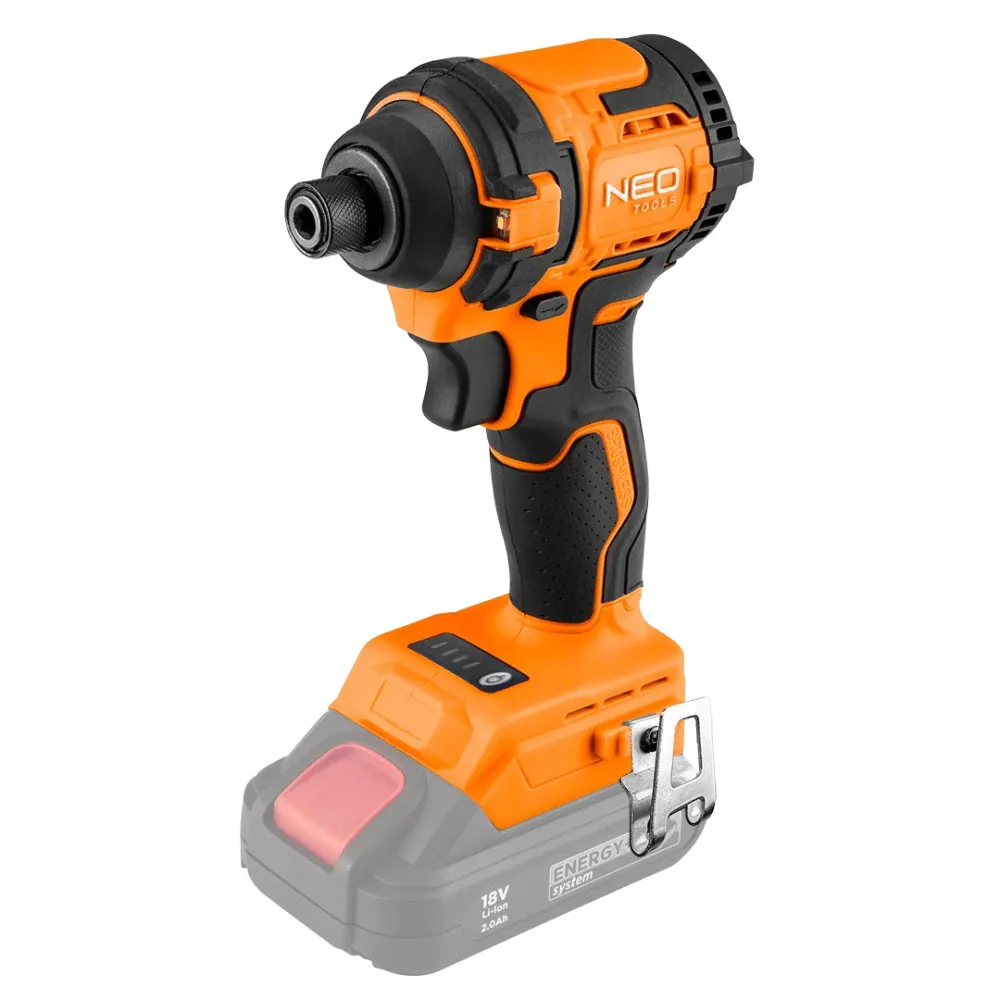 Akkus szénkefementes ütvecsavarozó 1/4" (hatszög) ENERGY+, 18V, kompakt, 300Nm, akku nélkül
