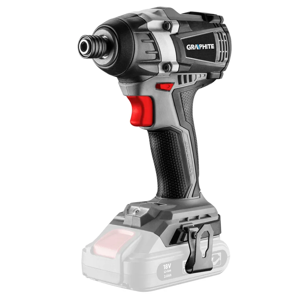 Akkus szénkefementes ütvecsavarozó 1/4" (hatszög) ENERGY+, 18V, 200Nm, akku nélkül