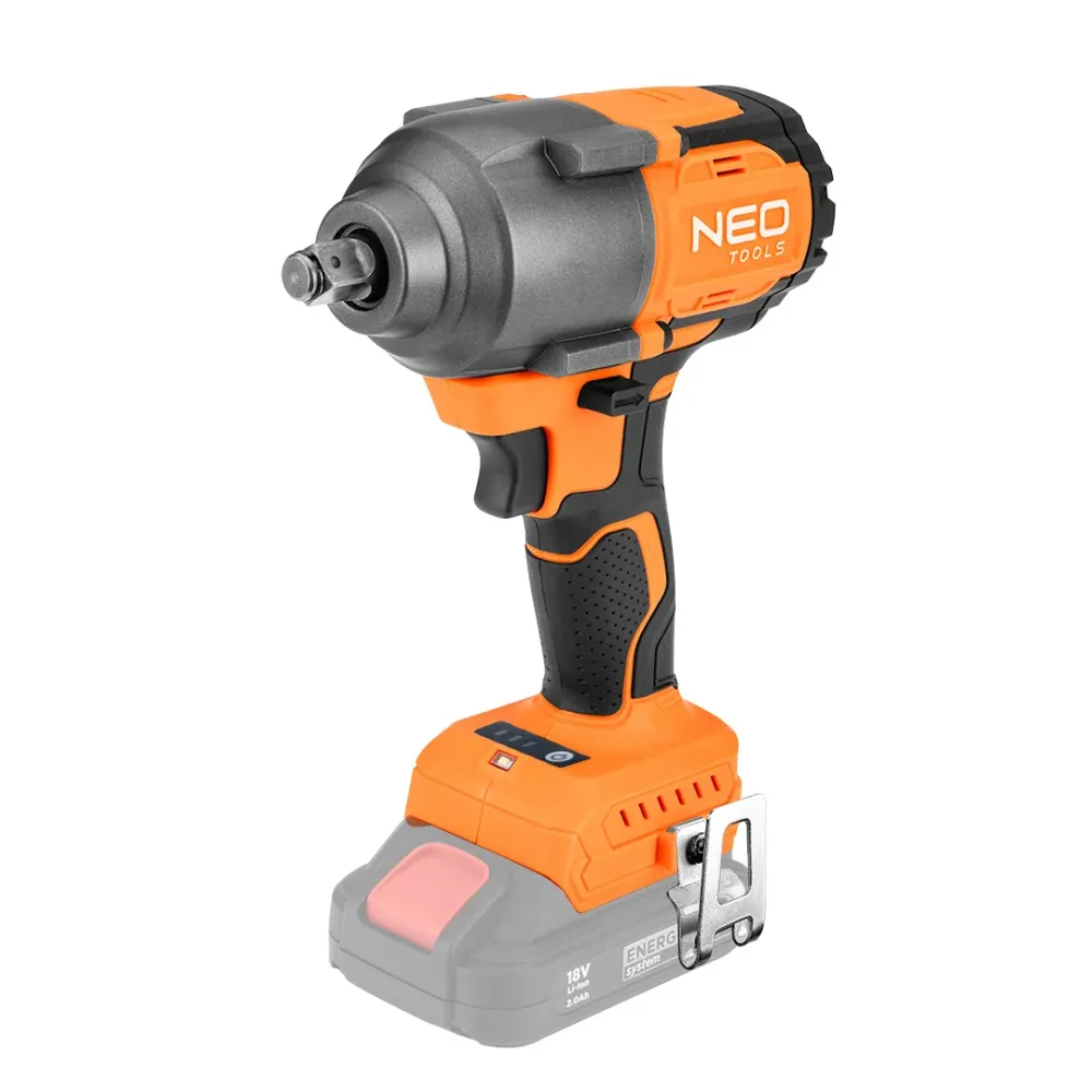 Akkus szénkefementes ütvecsavarozó, 1/2" (négyszög) ENERGY+, 18V, 850Nm, akku nélkül