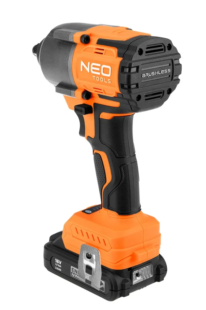 Akkus szénkefementes ütvecsavarozó, 1/2" (négyszög) ENERGY+, 18V, 850Nm, akku nélkül