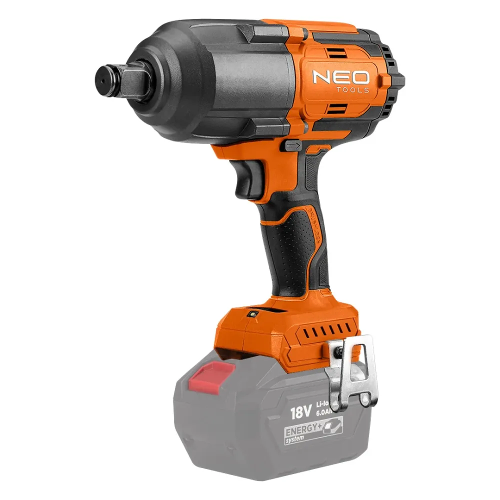Akkus szénkefementes ütvecsavarozó 1/2" (négyszög) ENERGY+, 18V, 1100Nm akku nélkül