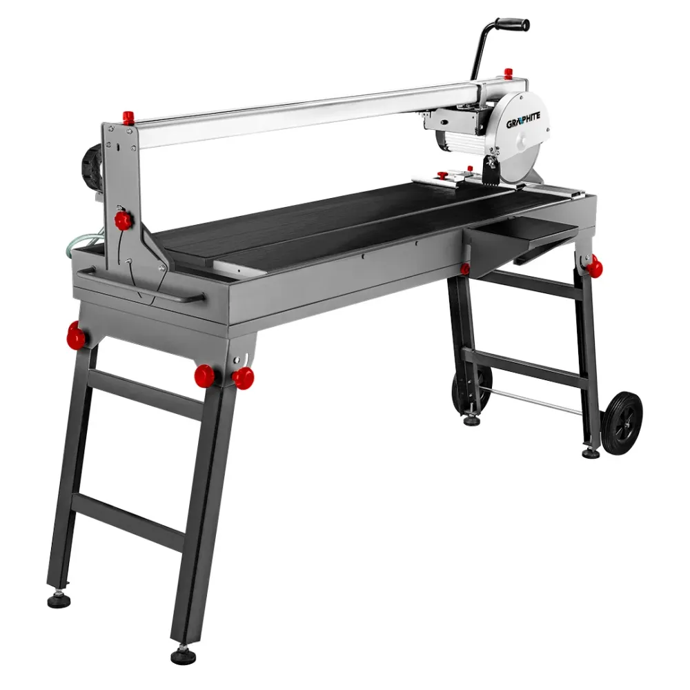Csempevágó gép 1200W, 250x25.4mm-es tárcsa, max.vágás hossz:1200mm, PRCD, túlterhelésvédelem