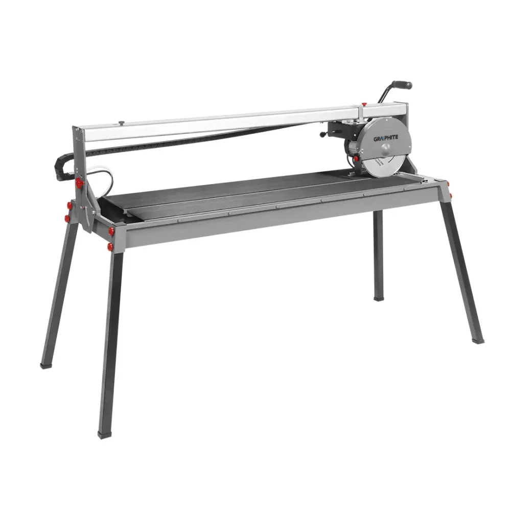 Csempevágó gép 1500W, 250x25.4mm-es tárcsa, 1200mm vágáshossz, vízhűtés