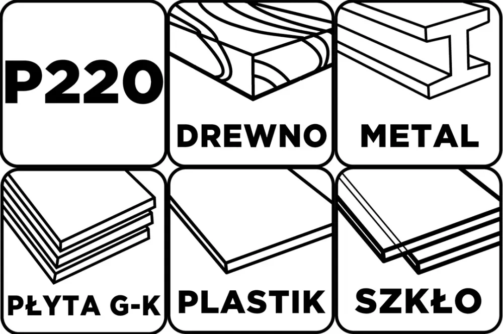 Csiszolóháló 115x280mm, fa, fém, műanyag, űveg, gipszkarton csiszoláshoz, P220, min. rendelés: 3db