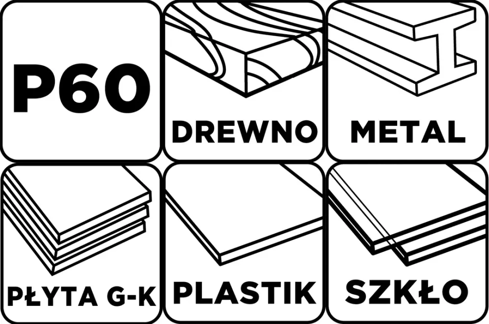 Csiszolóháló 115x280mm, fa, fém, műanyag, űveg, gipszkarton csiszoláshoz, P60, min. rendelés: 3db