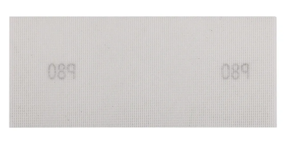 Csiszolóháló fehér 115x280mm, fa, fém, műanyag, űveg, gipszkarton csiszoláshoz, P80, min. rendelés: 3db