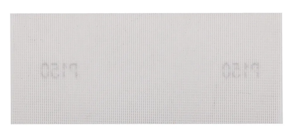 Csiszolóháló fehér 115x280mm, fa, fém, műanyag, űveg, gipszkarton csiszoláshoz, P150, min. rendelés: 3db